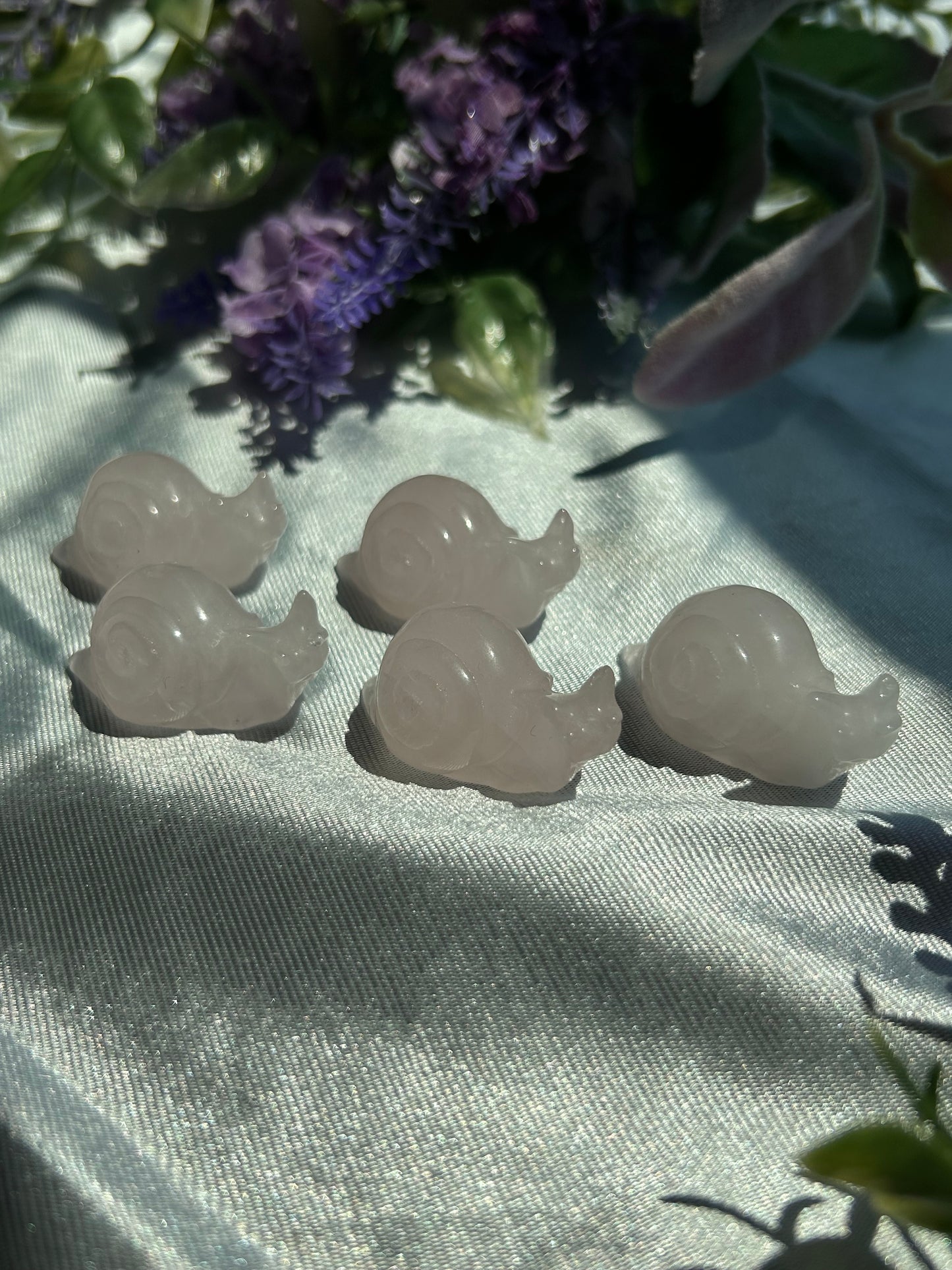 ROSE QUARTZ SNAILS