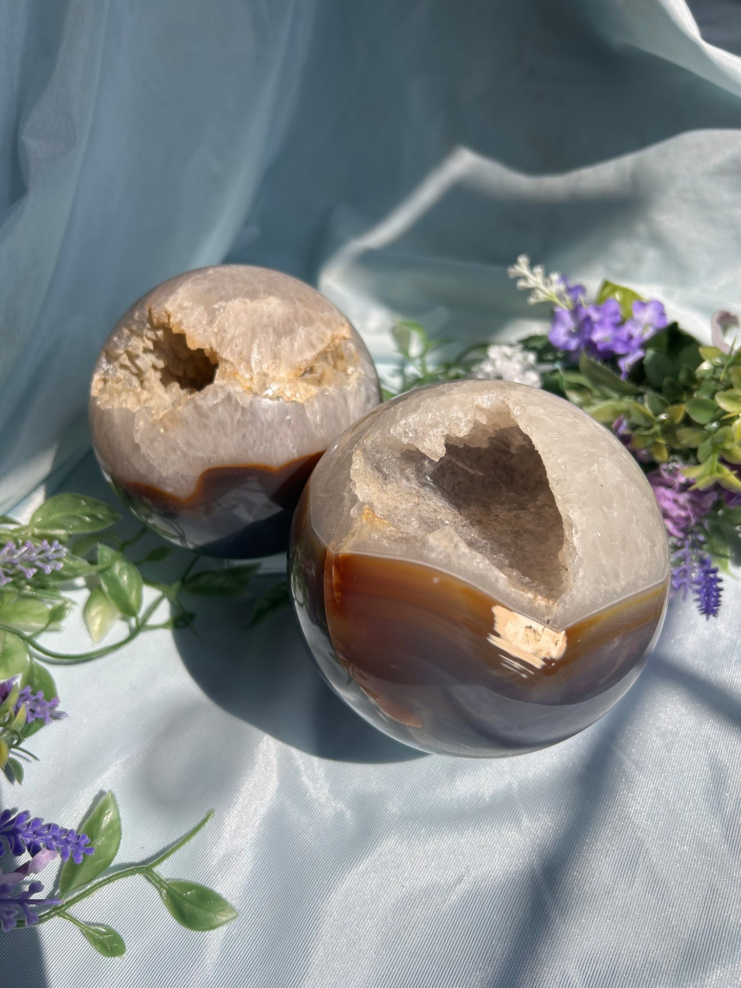 DRUZY AGATE SPHERES