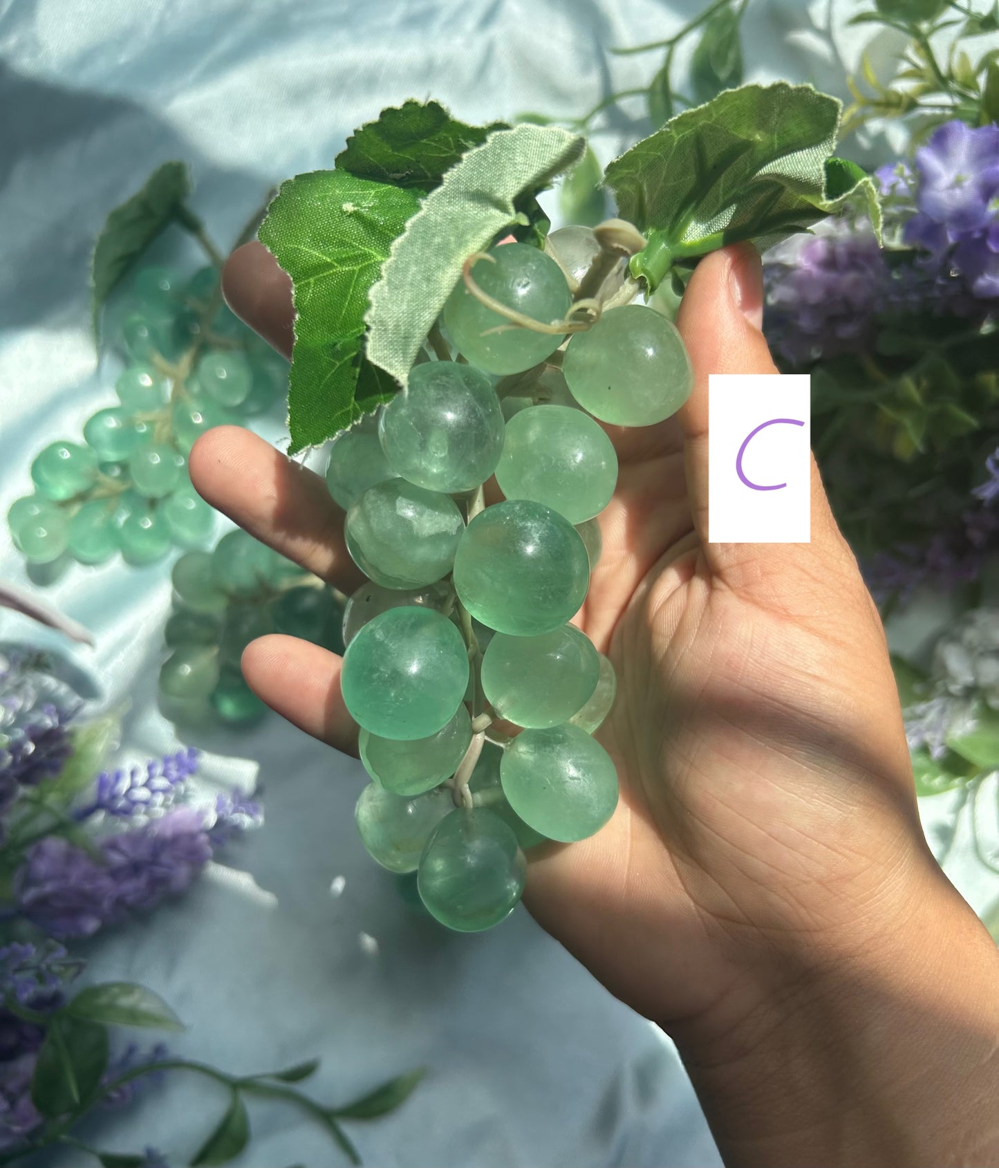 GREEN FLUORITE GRAPES