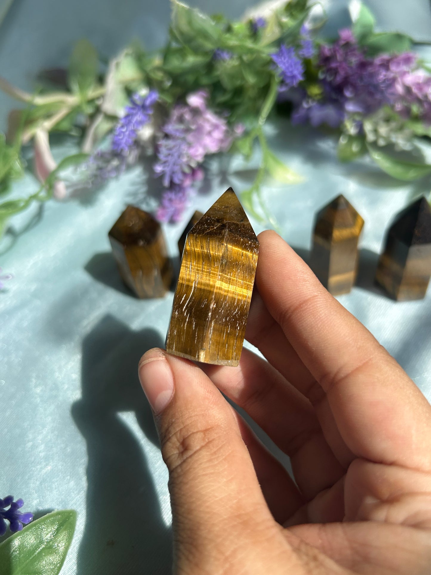 MINI TIGERS EYE TOWERS