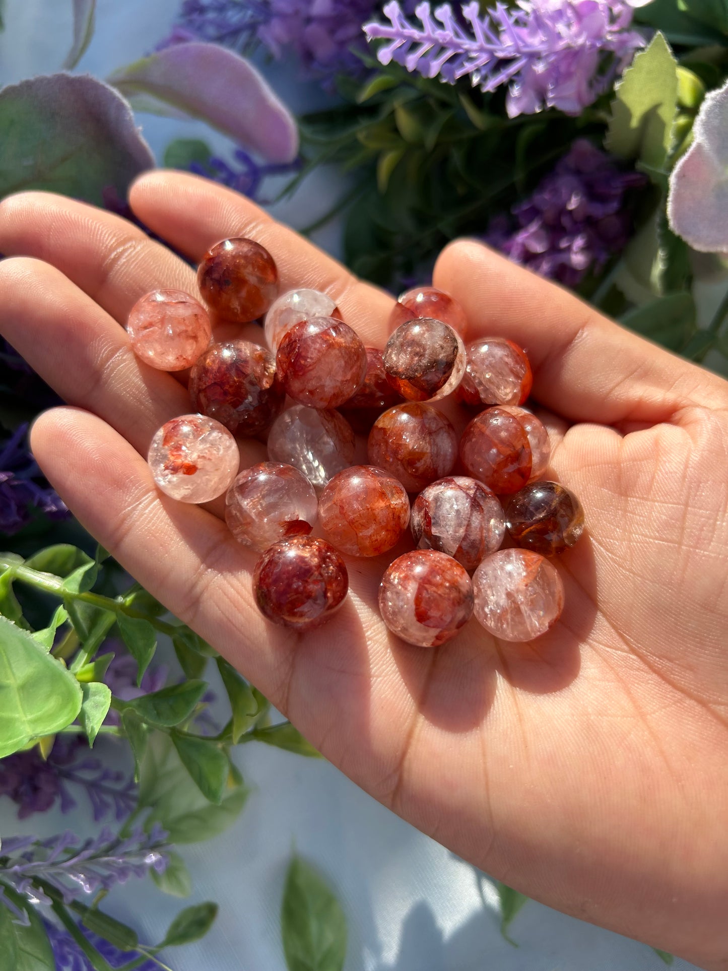 FIRE QUARTZ MINI SPHERES