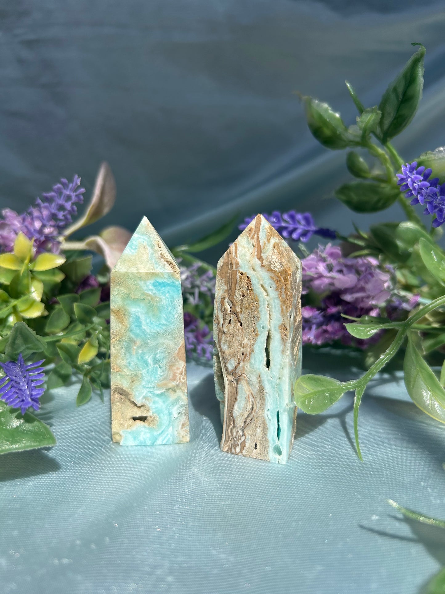 CARIBBEAN CALCITE HEMMIMORPHITE TOWERS