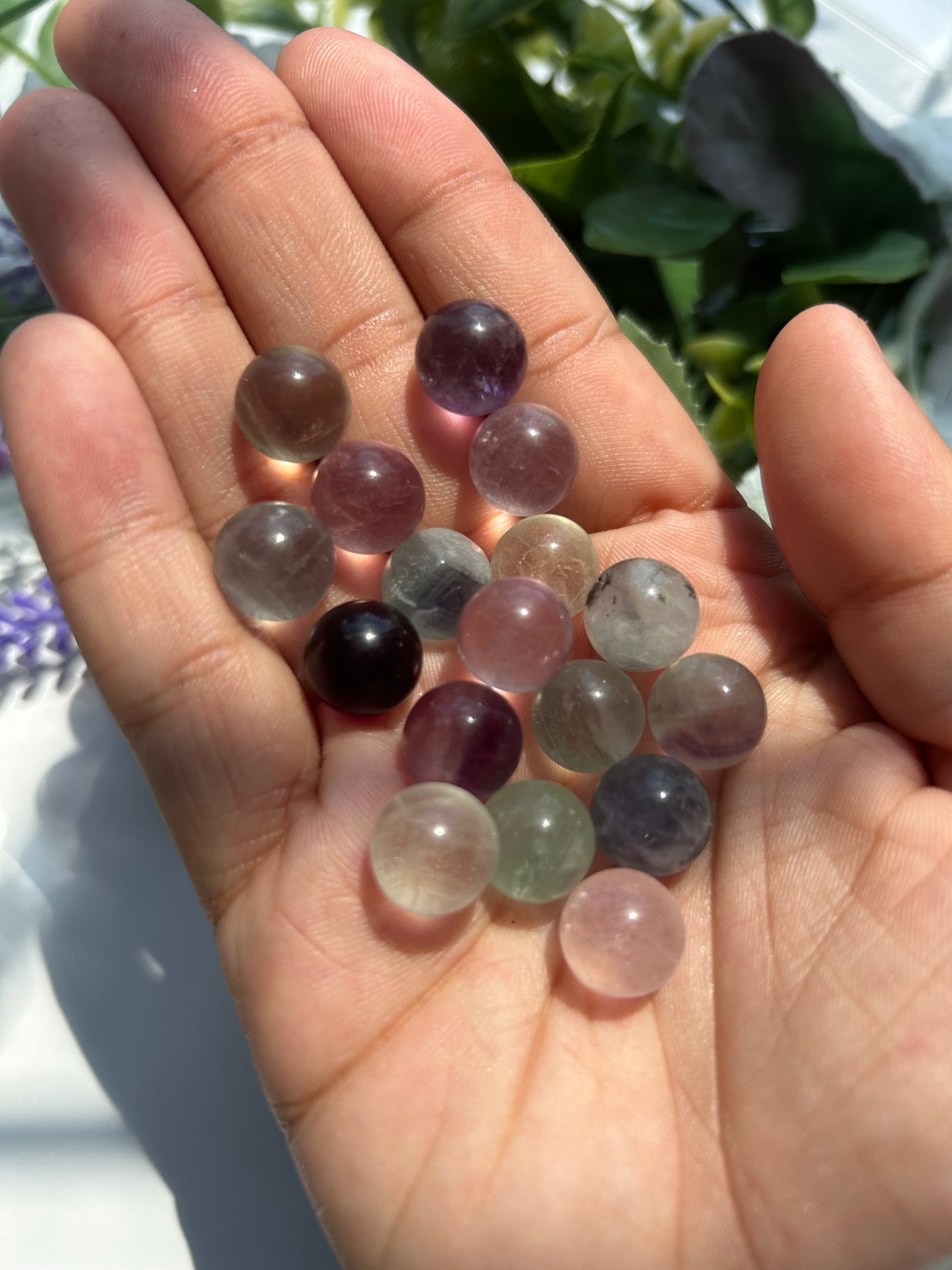 CANDY FLUORITE 1CM SPHERES