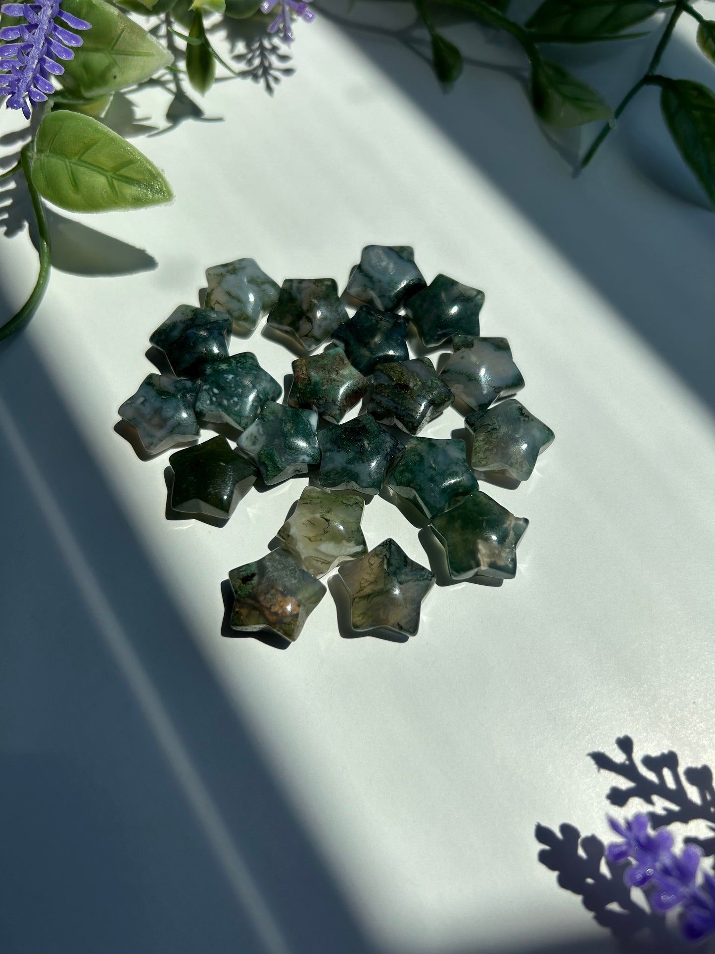 MOSS AGATE MINI CARVINGS