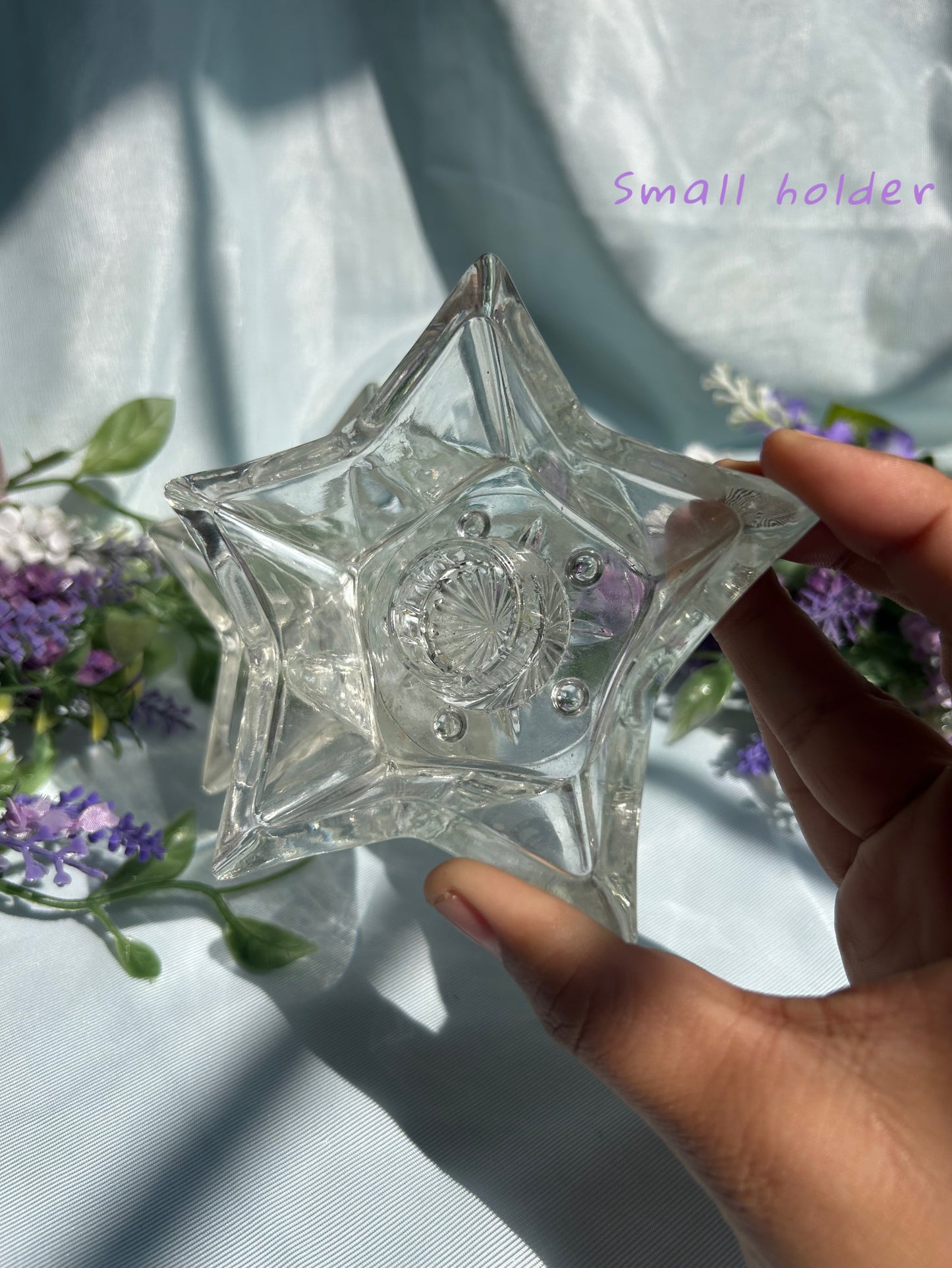 GLASS STAR SPHERE HOLDERS