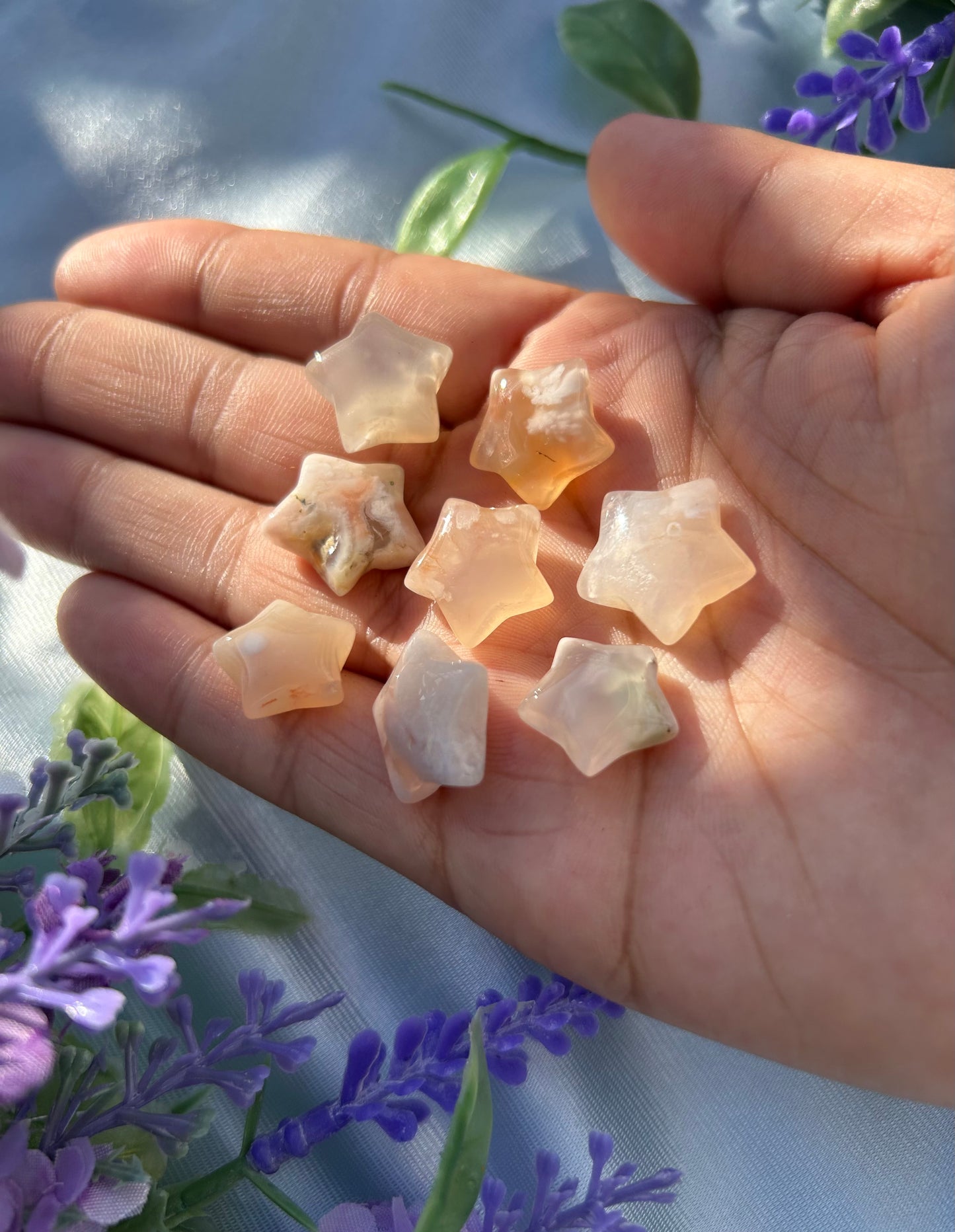 FLOWER AGATE MINI CARVINGS