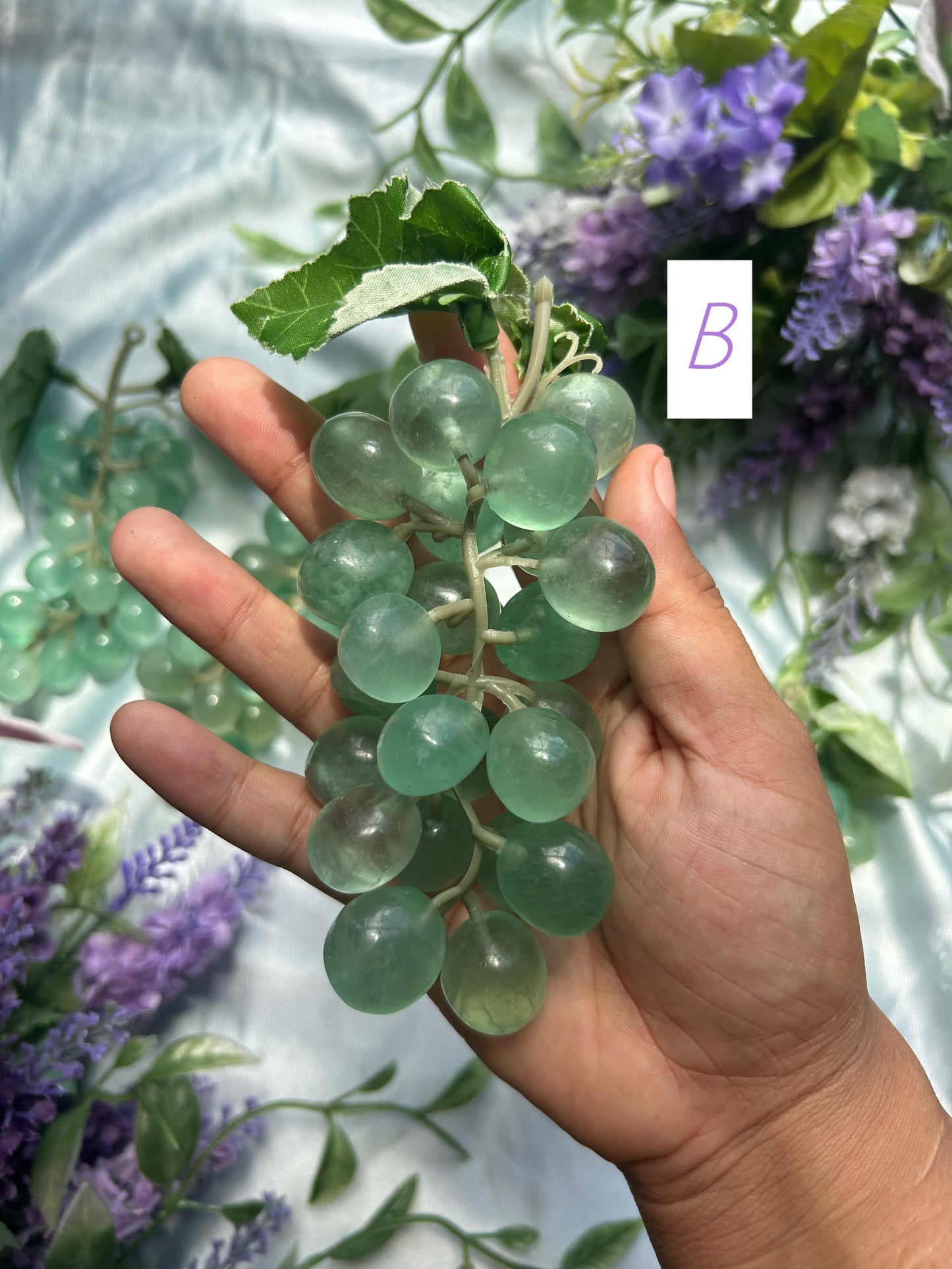 GREEN FLUORITE GRAPES
