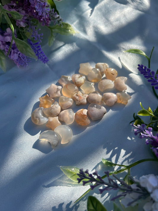 FLOWER AGATE MINI CARVINGS