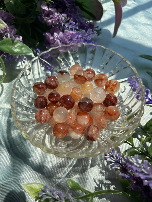 FIRE QUARTZ MINI SPHERES