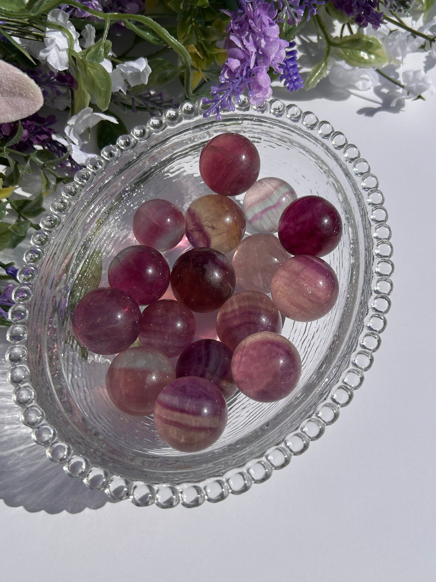 CANDY FLUORITE SPHERES