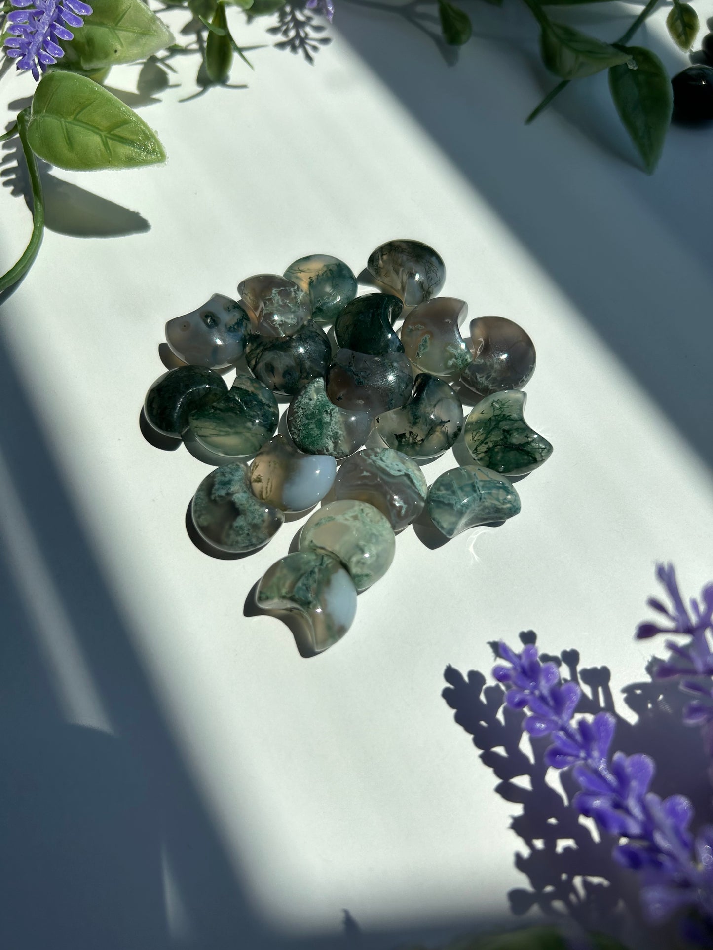 MOSS AGATE MINI CARVINGS