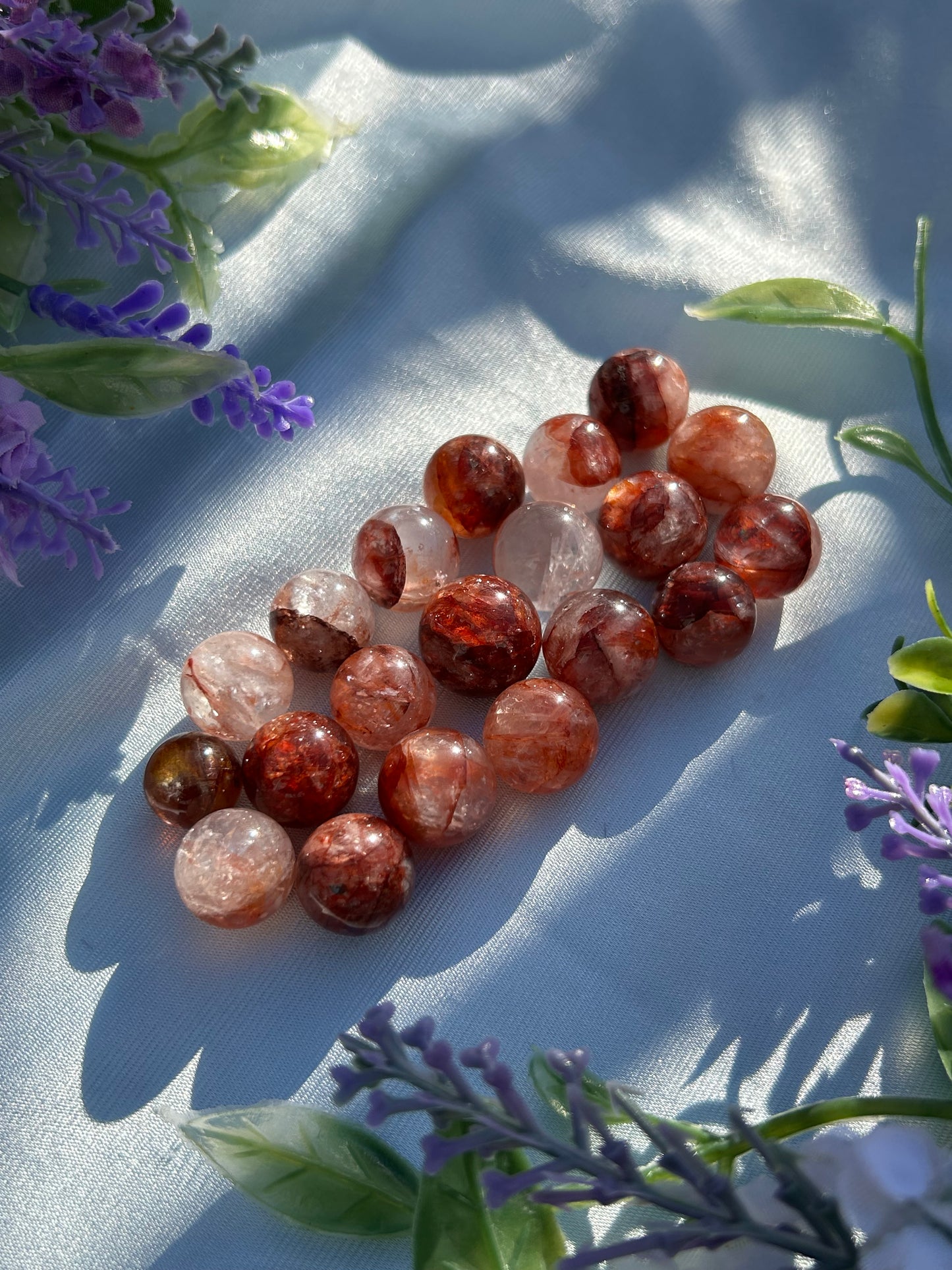 FIRE QUARTZ MINI SPHERES