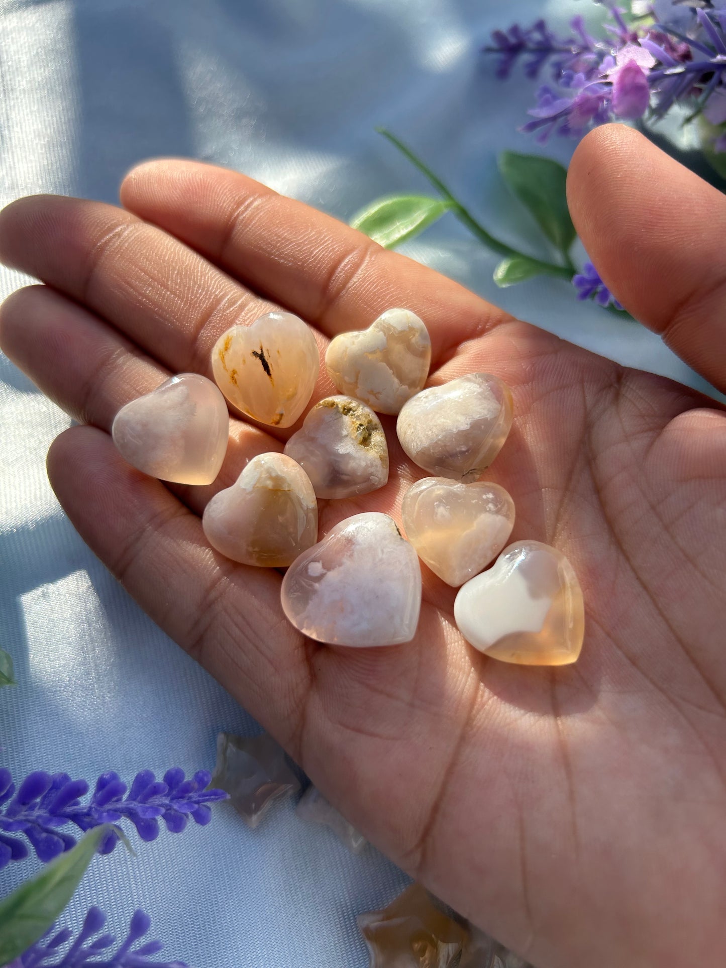 FLOWER AGATE MINI CARVINGS