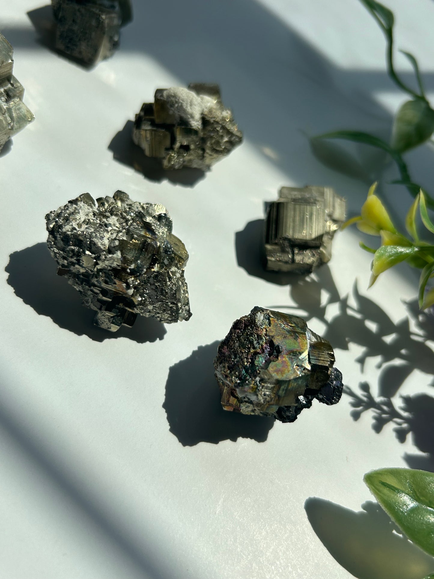 RAW IRIDESCENT PYRITE SPECIMENS (Mexico)