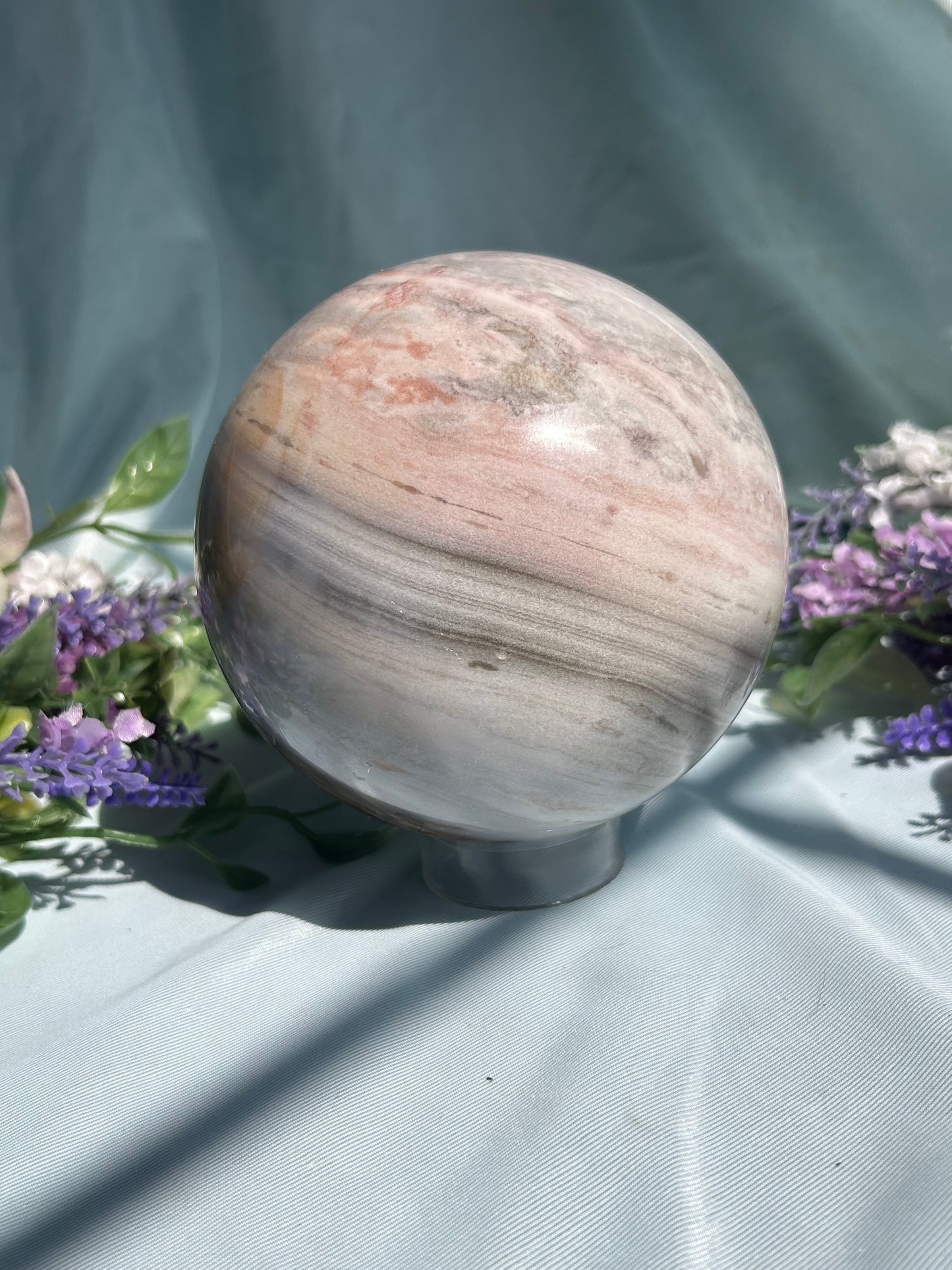 PURPLE PASTEL OCEAN JASPER SPHERES