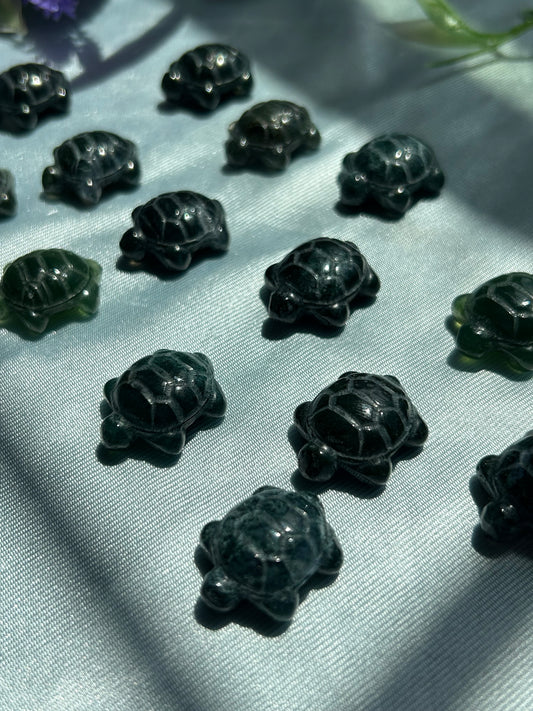 MOSS AGATE TURTLES