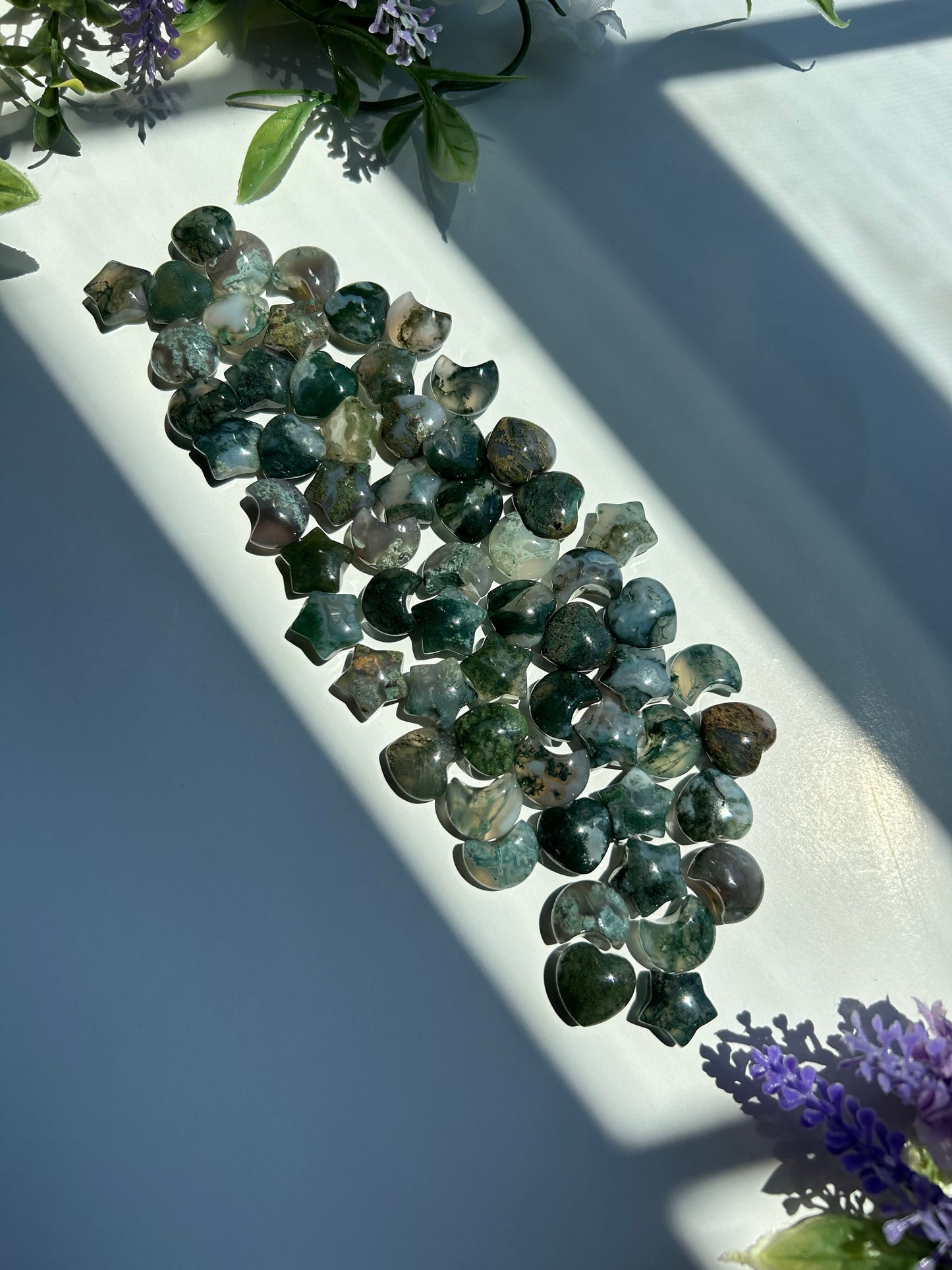 MOSS AGATE MINI CARVINGS