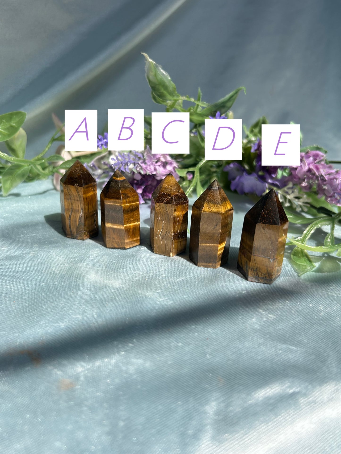 MINI TIGERS EYE TOWERS