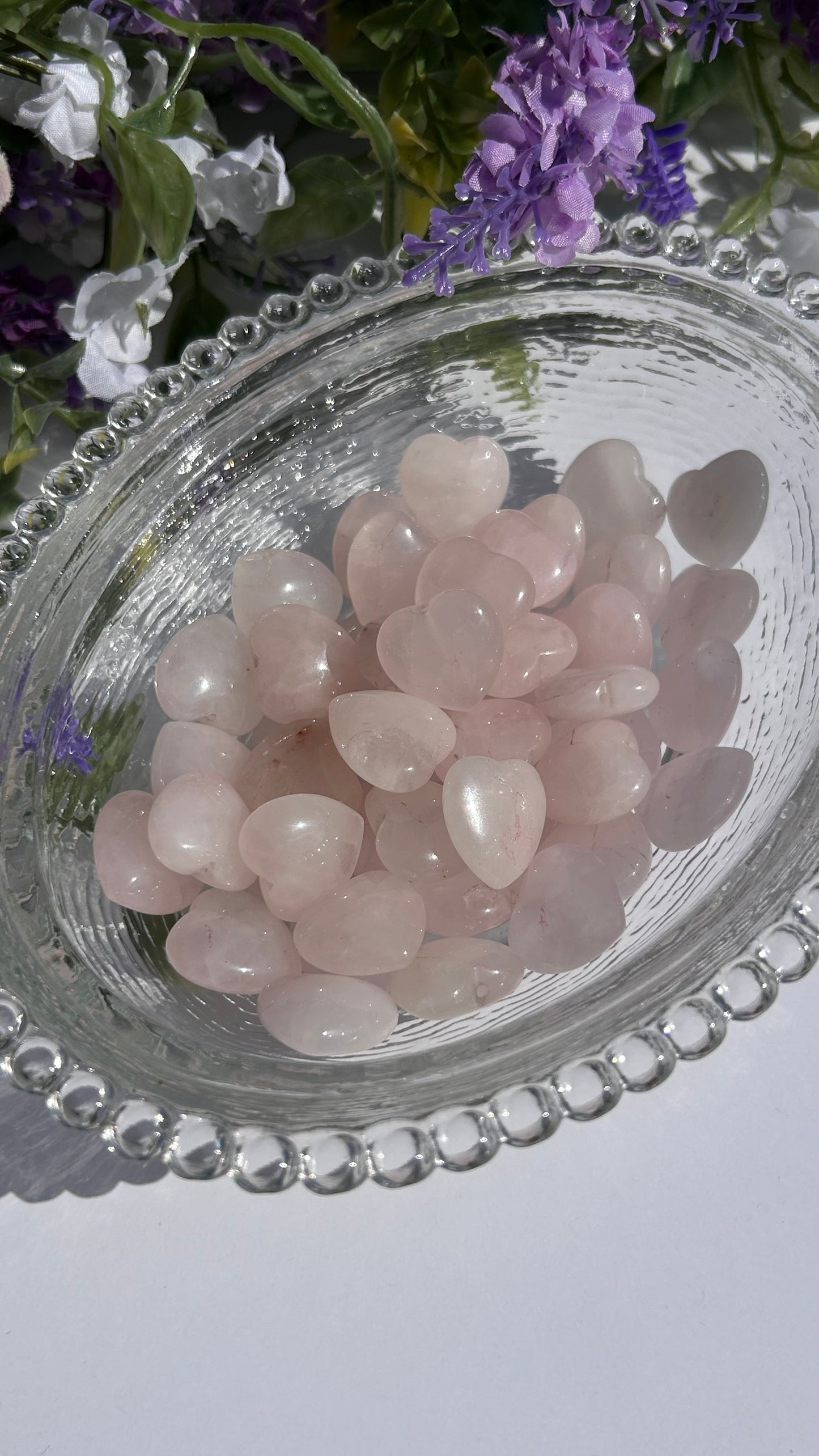 ROSE QUARTZ MINI HEARTS