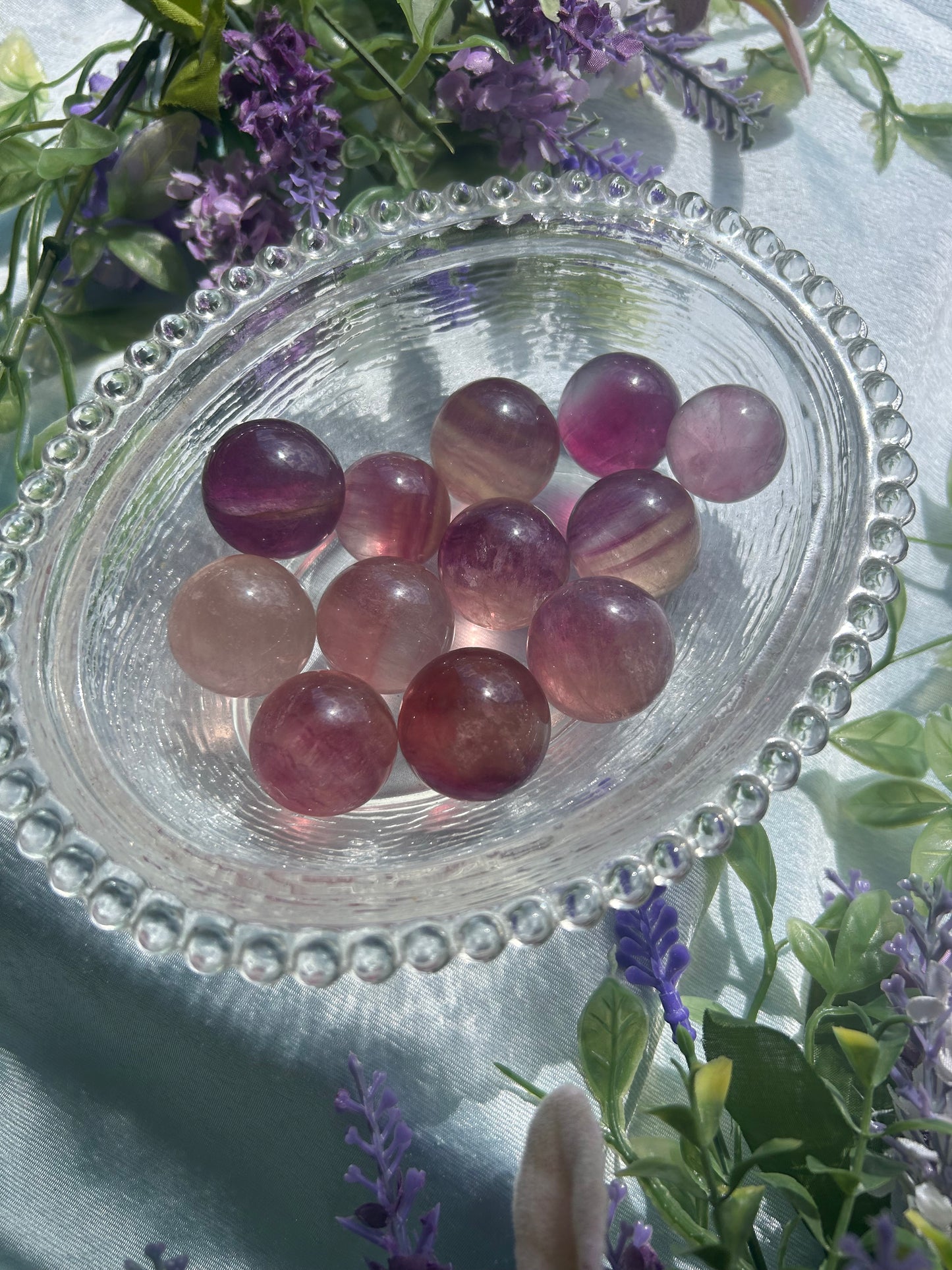 CANDY FLUORITE SPHERES