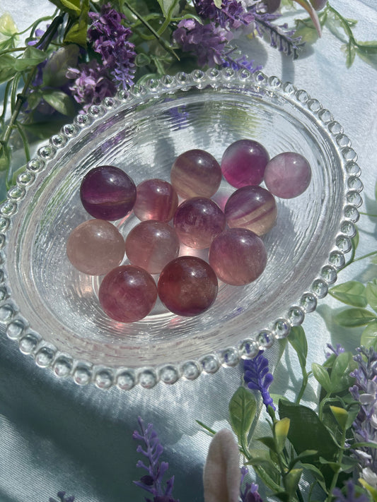 CANDY FLUORITE SPHERES