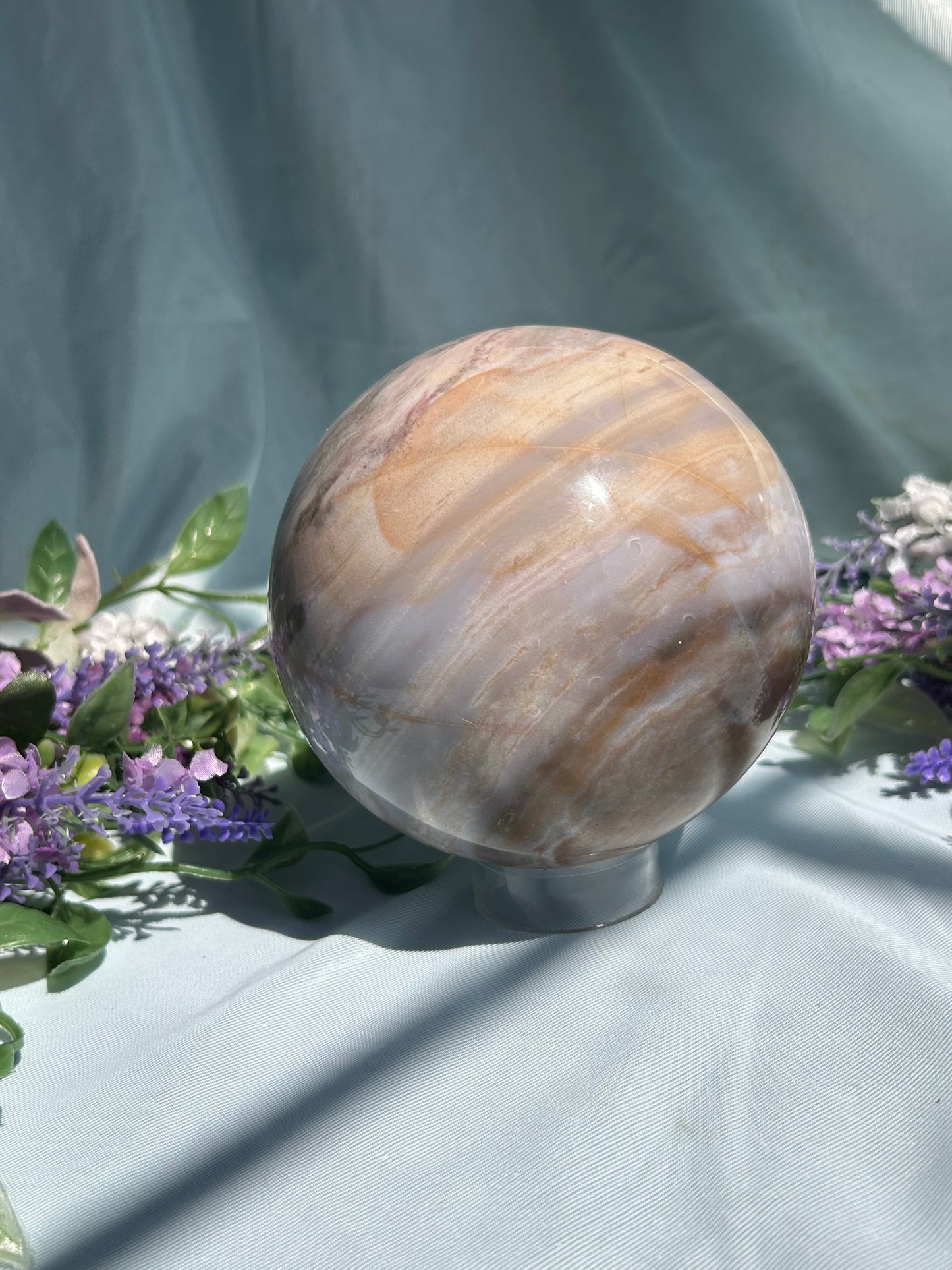 PURPLE PASTEL OCEAN JASPER SPHERES