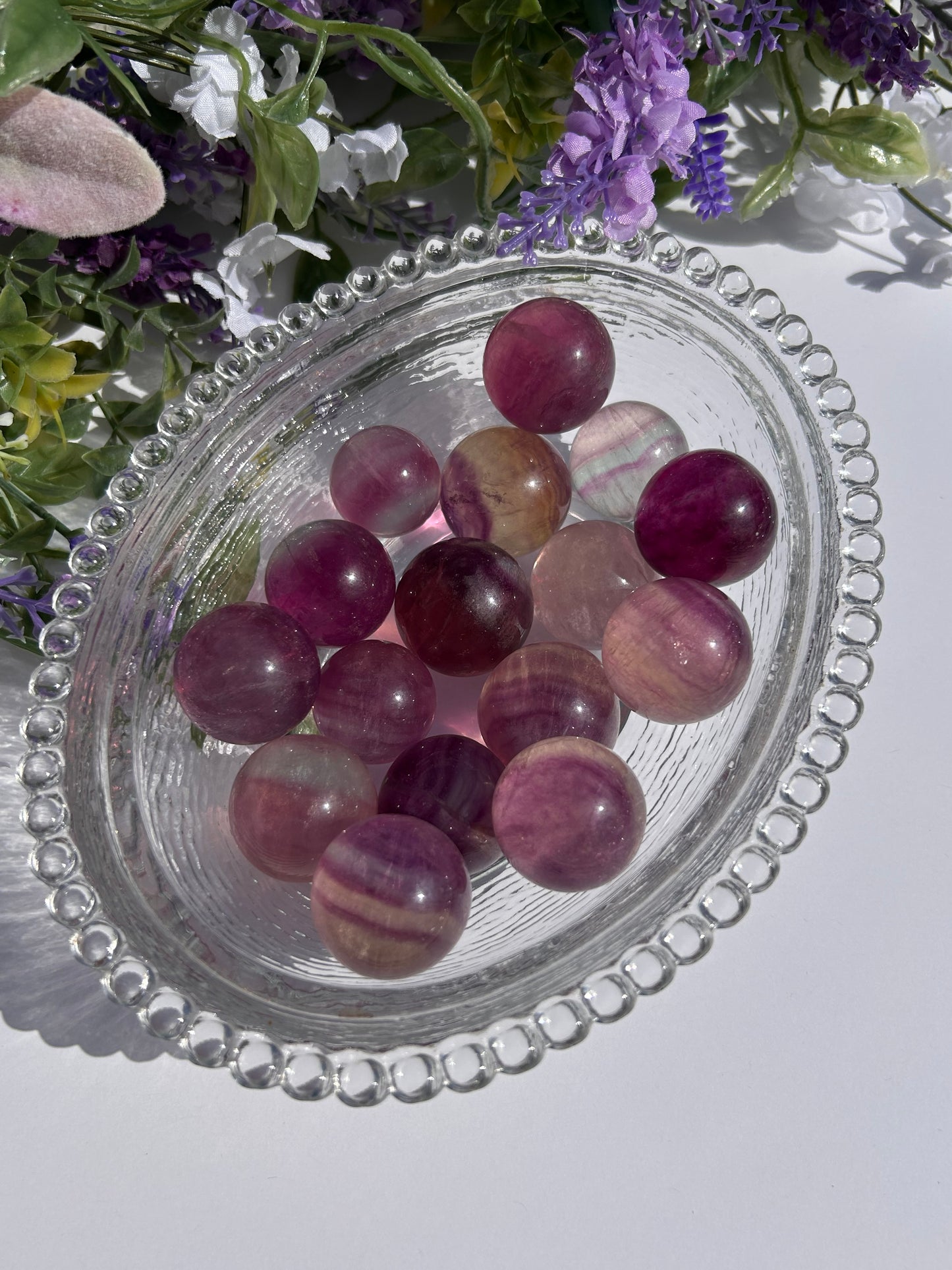 CANDY FLUORITE SPHERES