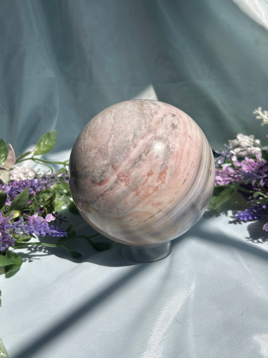 PURPLE PASTEL OCEAN JASPER SPHERES
