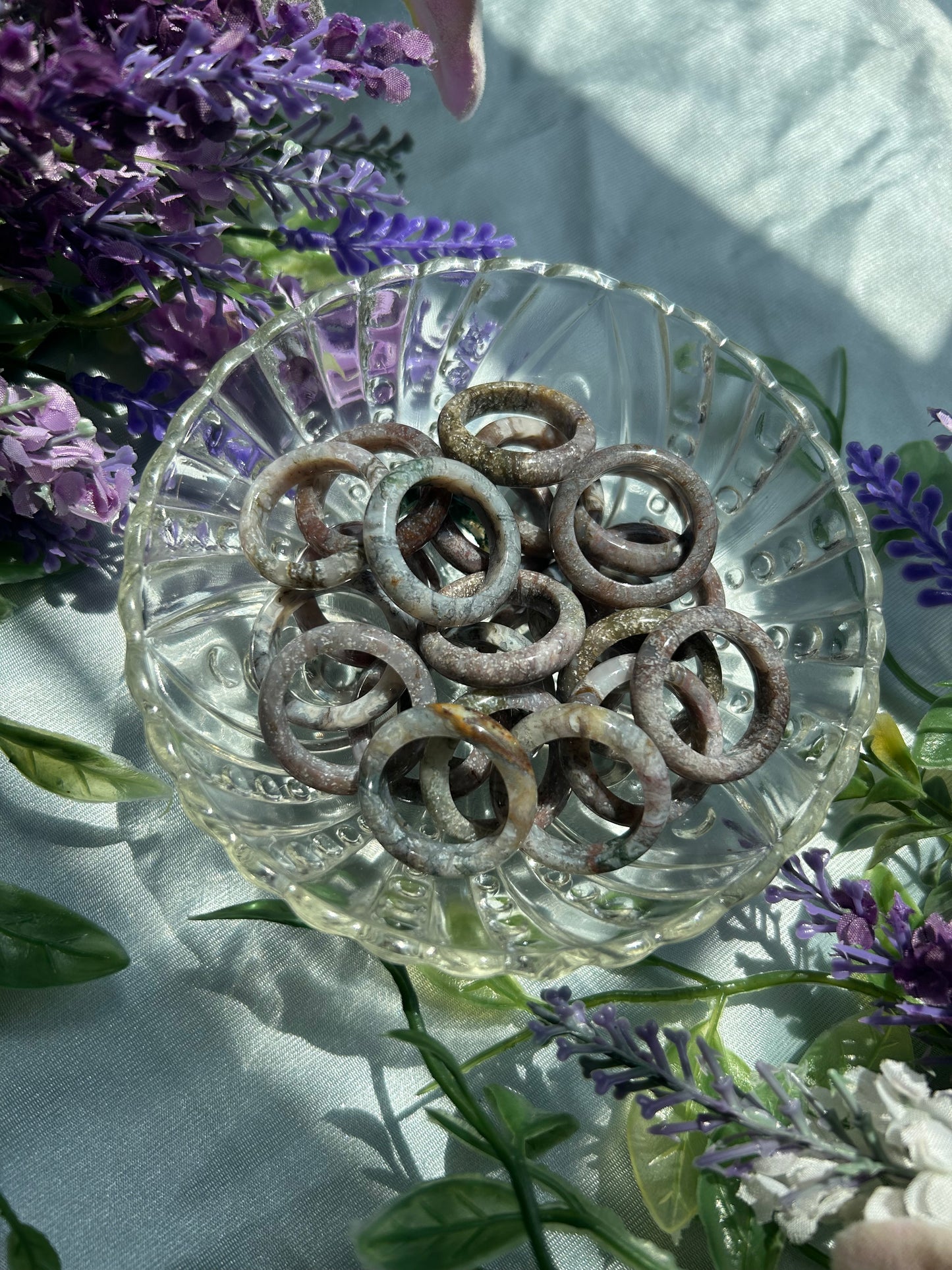 BANGLED ASSORTED RINGS + SPHERE HOLDERS
