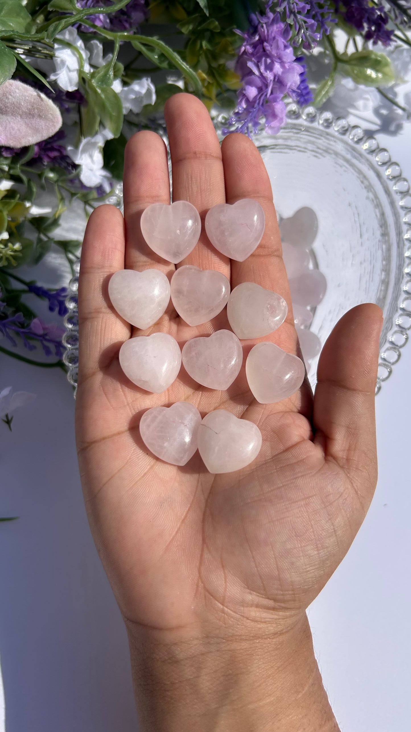 ROSE QUARTZ MINI HEARTS