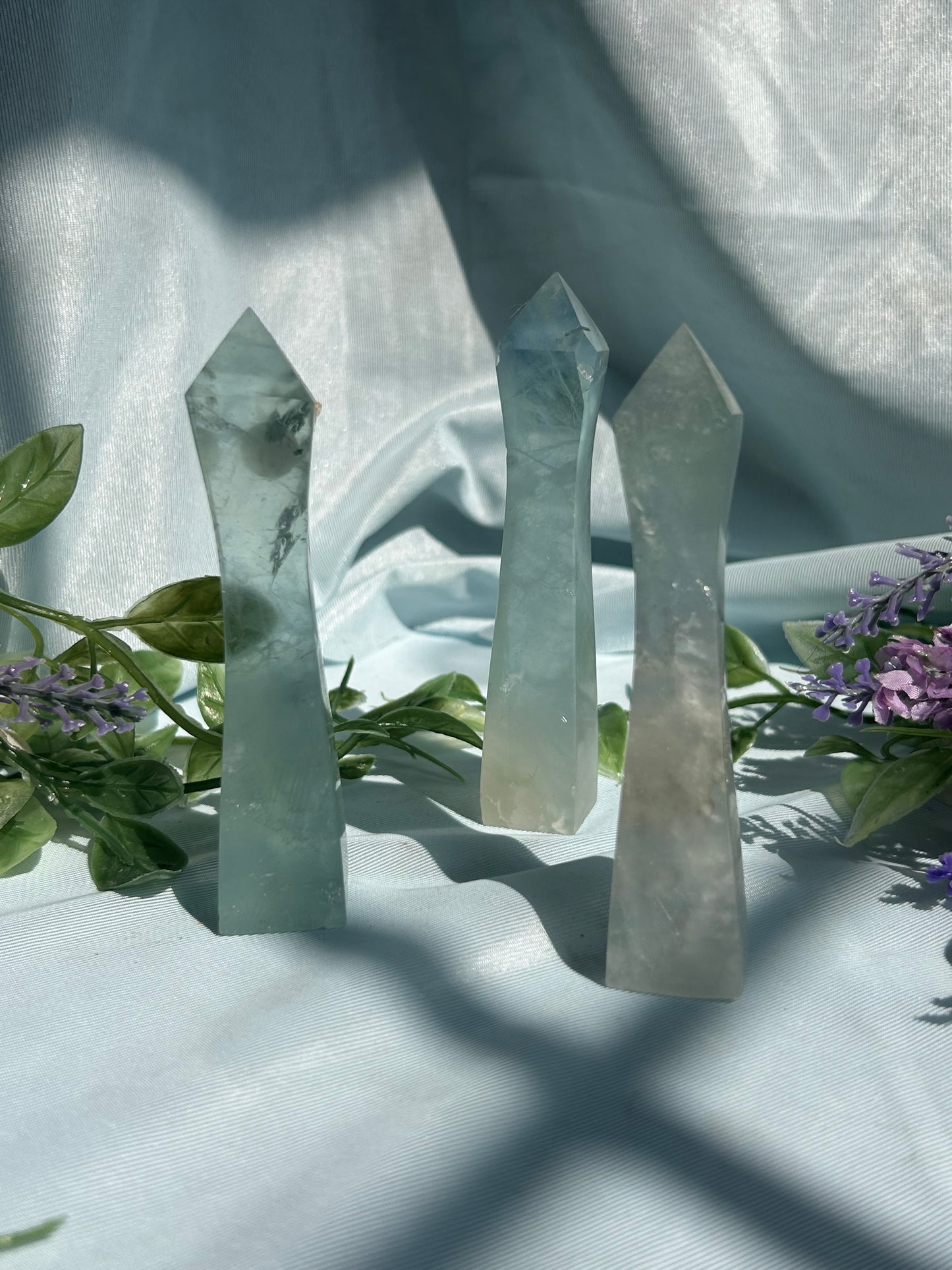 BLUE FLUORITE TOWERS