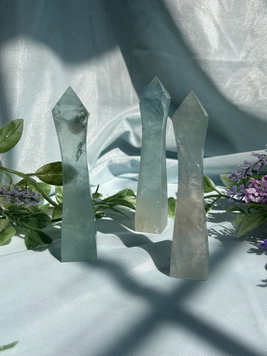 BLUE FLUORITE TOWERS