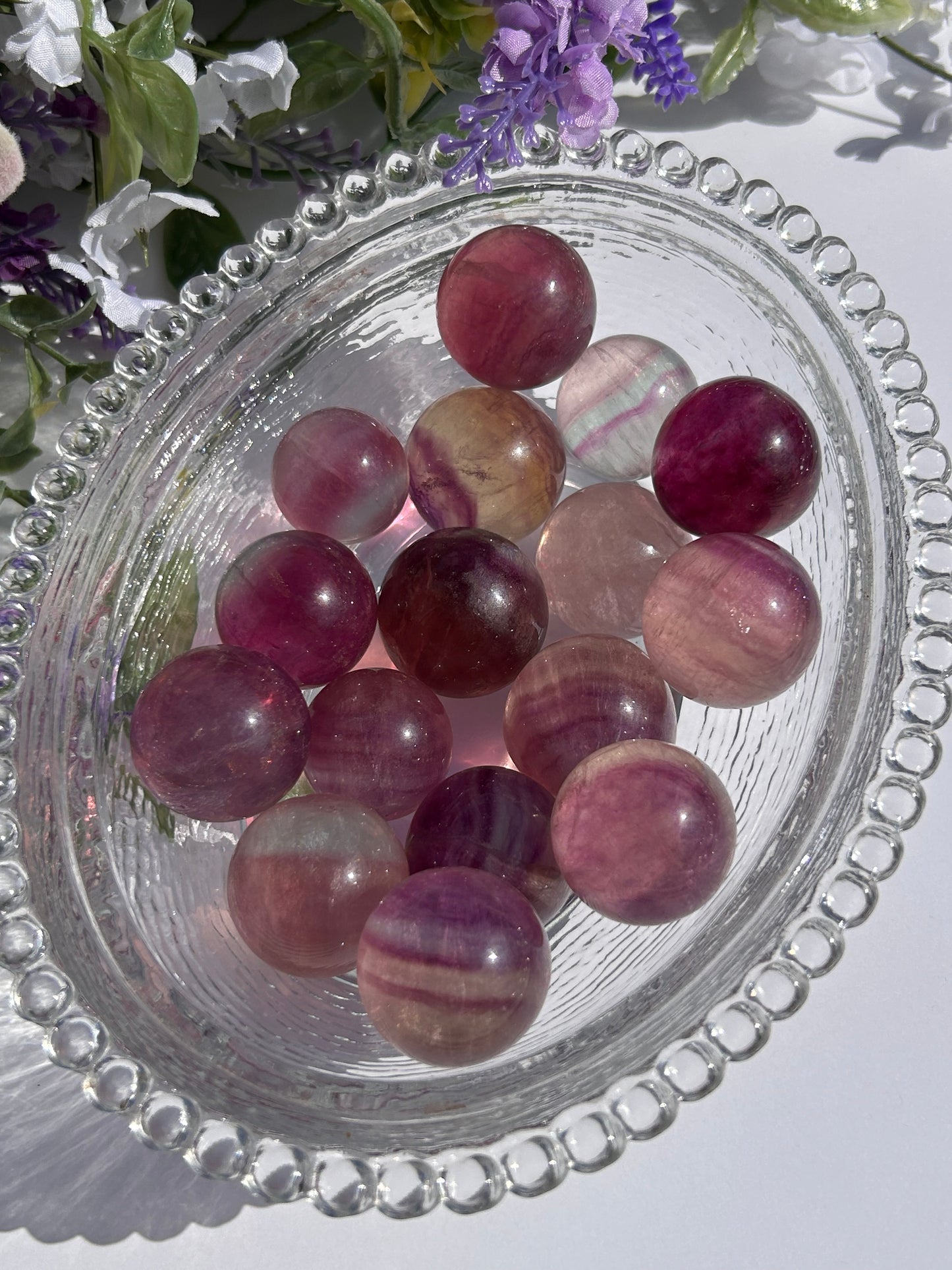 CANDY FLUORITE SPHERES