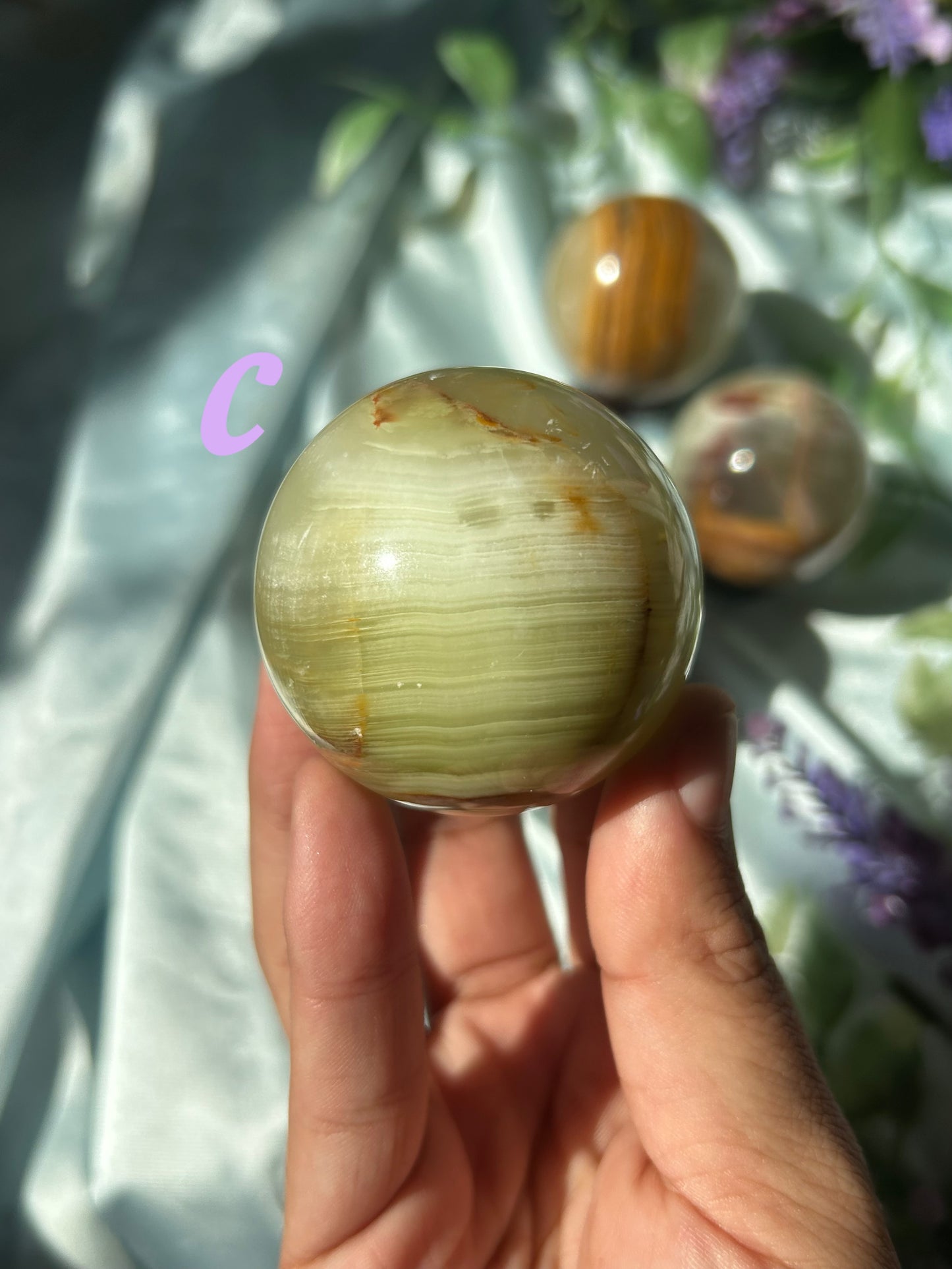 GREEN ONYX SPHERES