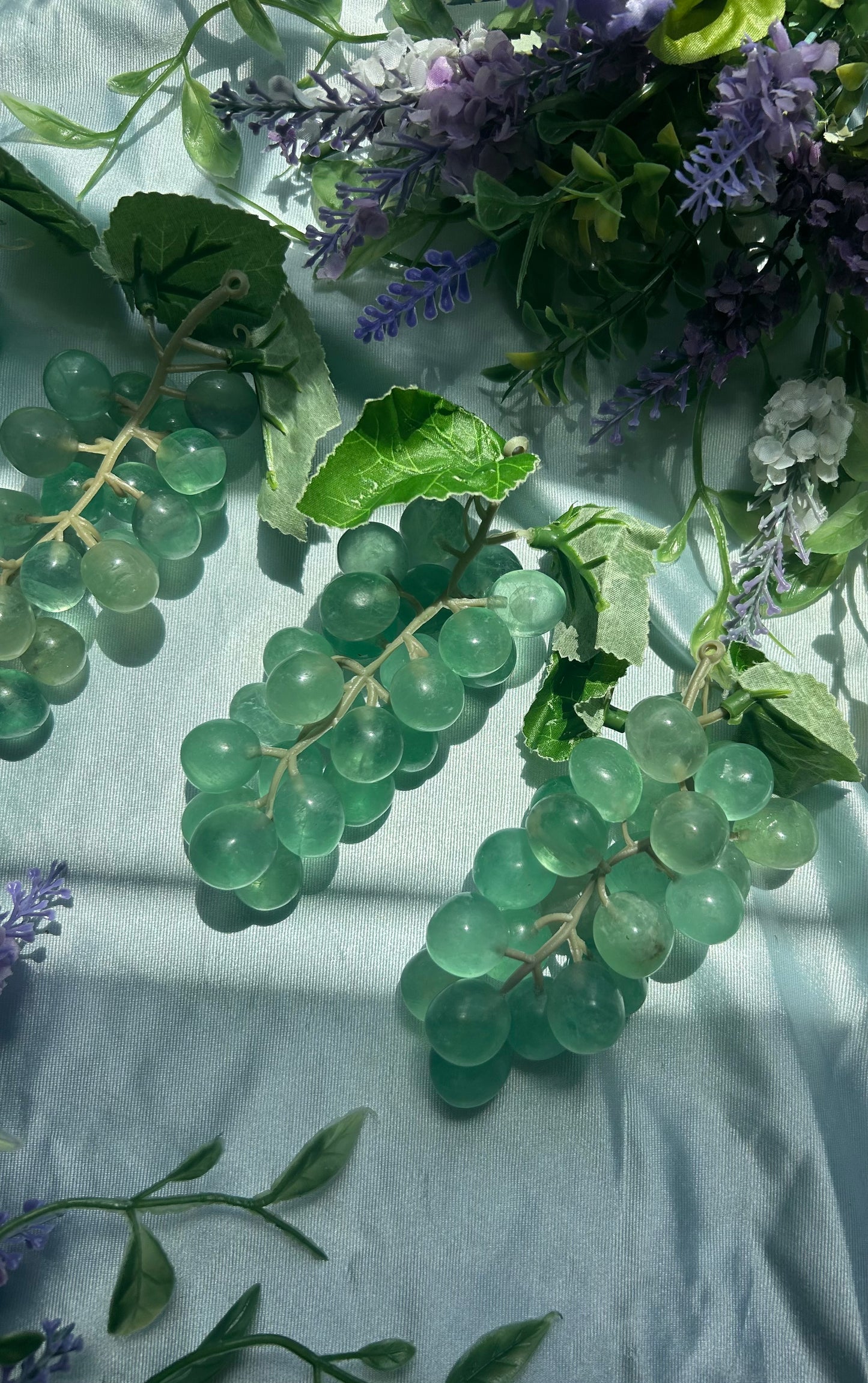 GREEN FLUORITE GRAPES