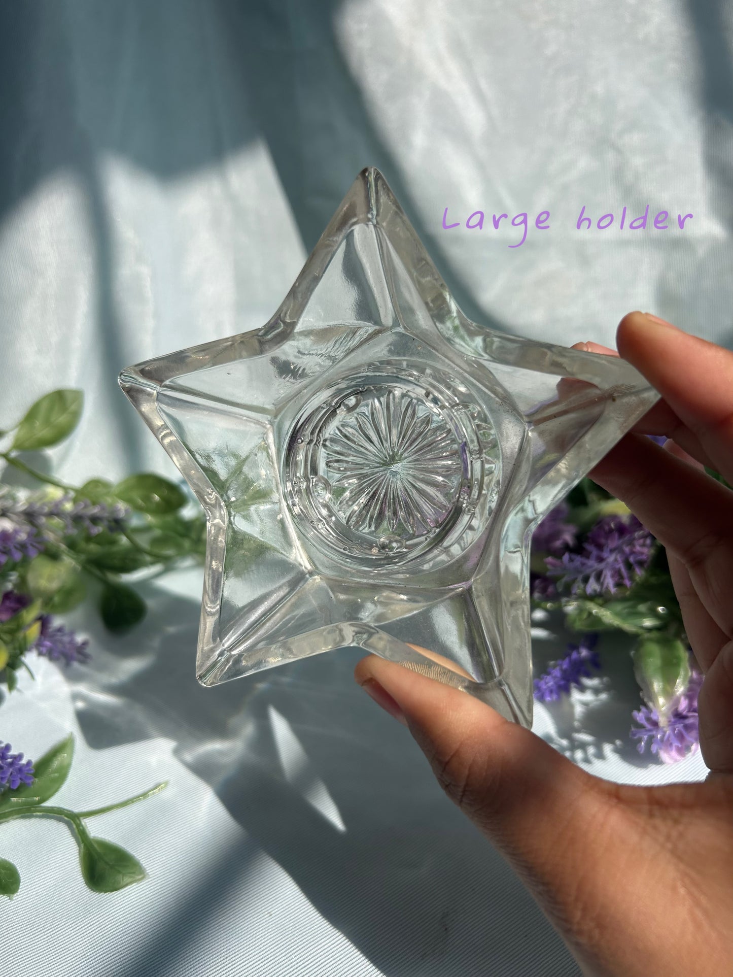 GLASS STAR SPHERE HOLDERS