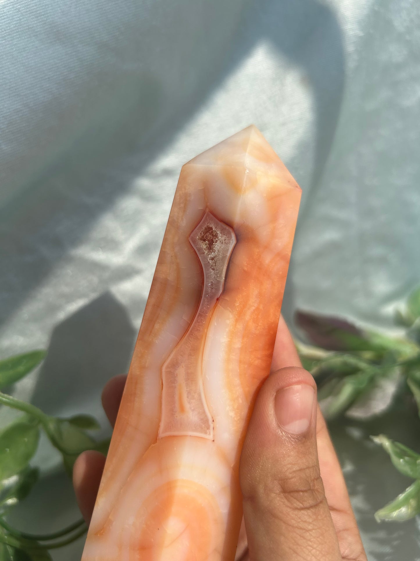 PEACHY CARNELIAN TOWER