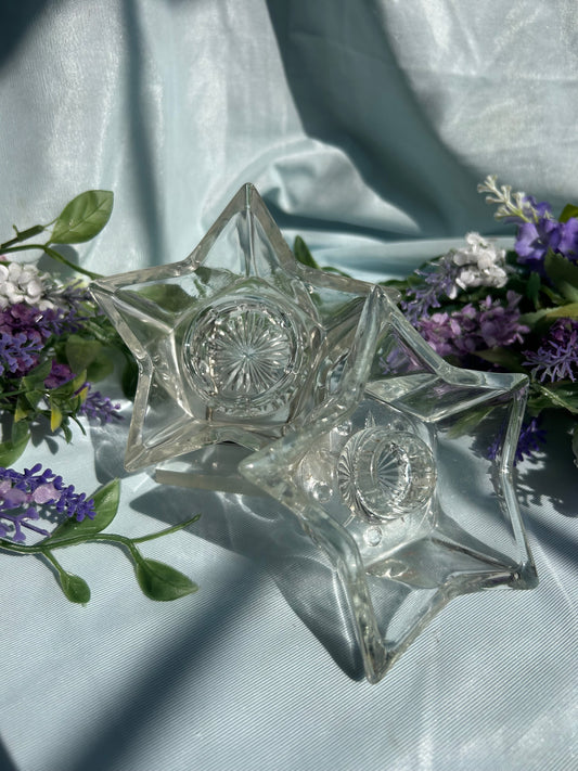 GLASS STAR SPHERE HOLDERS