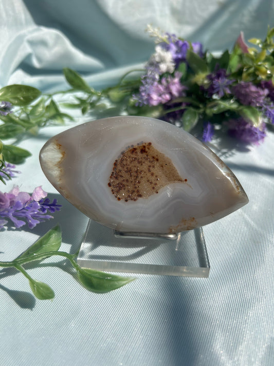 BLUE AGATE DRUZY EYE