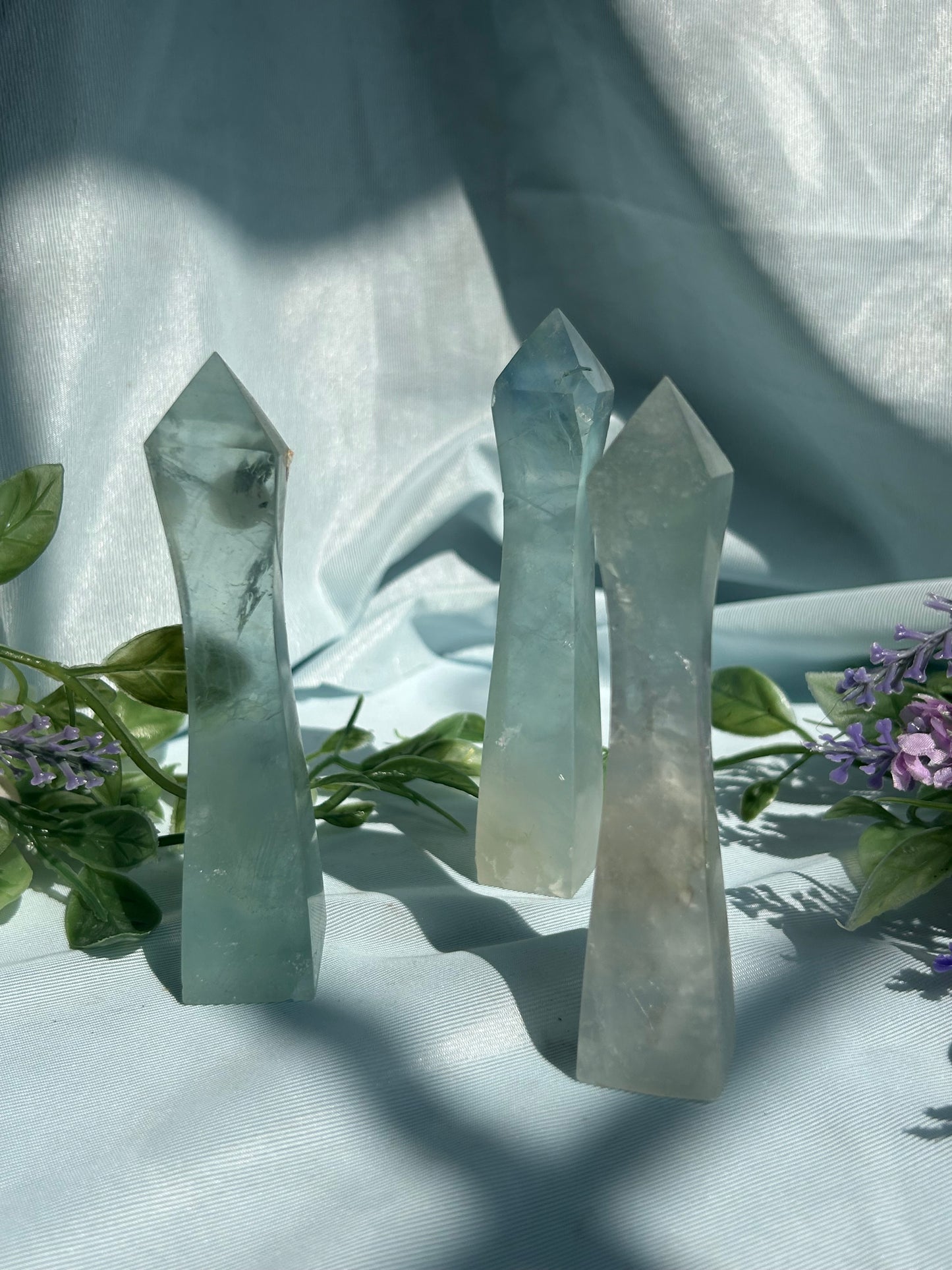 BLUE FLUORITE TOWERS