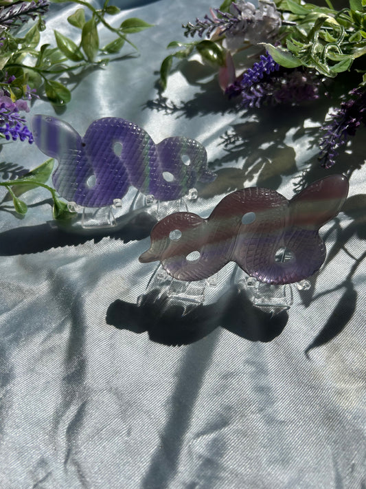 LAVENDER FLUORITE SNAKES