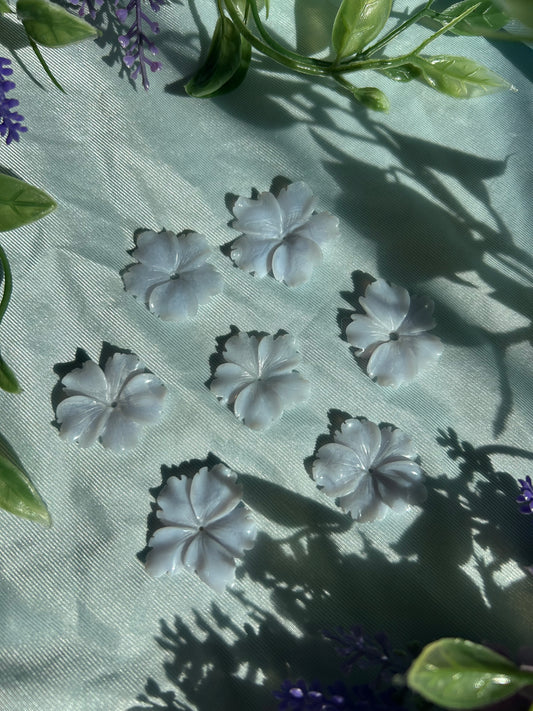 BLUE LACE AGATE FLOWERS
