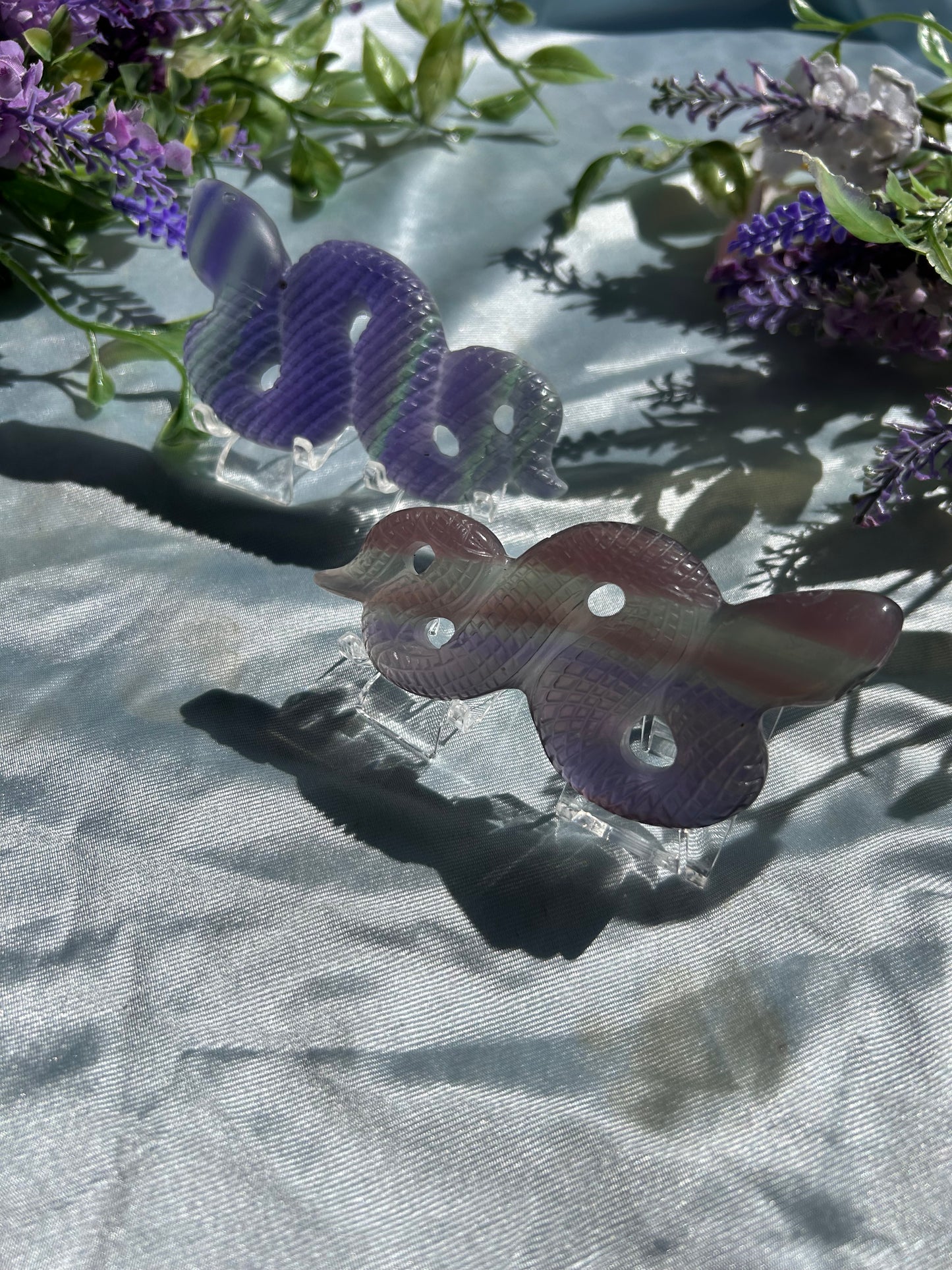 LAVENDER FLUORITE SNAKES